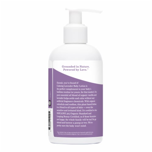 Earth Mama® Calming Lavender Baby Lotion Perspective: left