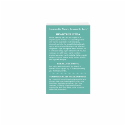 Earth Mama® Organic Heartburn Tea Perspective: left