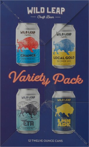 Wild Leap Brew Co. Variety Pack Beer Perspective: left