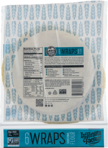 La Tortilla Factory Flour Wraps Perspective: left