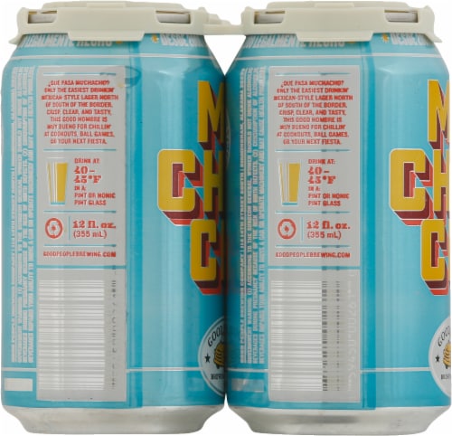 Good People Brewing Company Muchacho Mexican Style Lager Perspective: left
