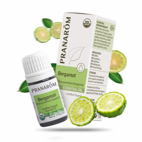 Pranarom Bergamot Essential Oil Perspective: left