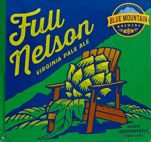 Blue Mountain Full Nelson Virginia Pale Ale Perspective: left