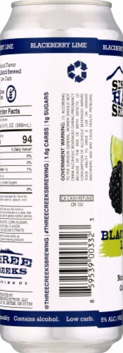Sister's Blackberry Lime Hard Seltzer Perspective: left