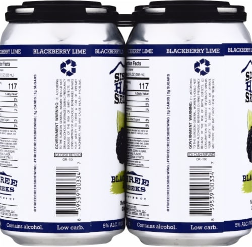 Three Creeks Brewing Co. Sisters Hard Seltzer Perspective: left