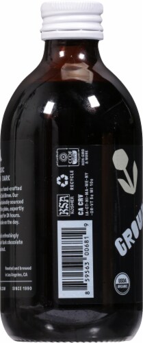 Groundwork Organic Cold Brew Classic Unsweetened Coffee Perspective: left