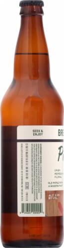 Breakside Brewery Sunshine Pilsner Beer Single Bottle Perspective: left