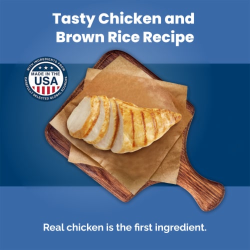 Blue Buffalo Life Protection Formula Natural Senior Dry Dog Food Chicken & Brown Rice Perspective: left