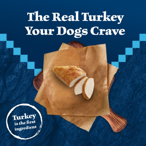 Blue Buffalo Wilderness Grain-Free Trail Treats Crunchy Dog Treats Biscuits Turkey Perspective: left