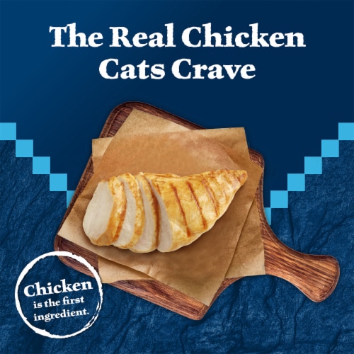 Blue Buffalo Wilderness High-Protein Grain-Free Adult Pate Wet Cat Food Chicken Perspective: left