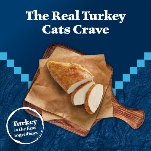 Blue Buffalo Wilderness High-Protein Grain-Free Adult Pate Wet Cat Food Turkey Perspective: left