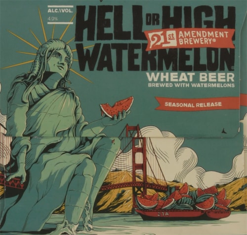 21st Amendment Seasonal Beer Perspective: left
