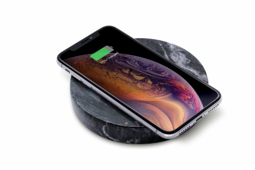 Eggtronic Marble Wireless Phone Charger -  Black Perspective: left