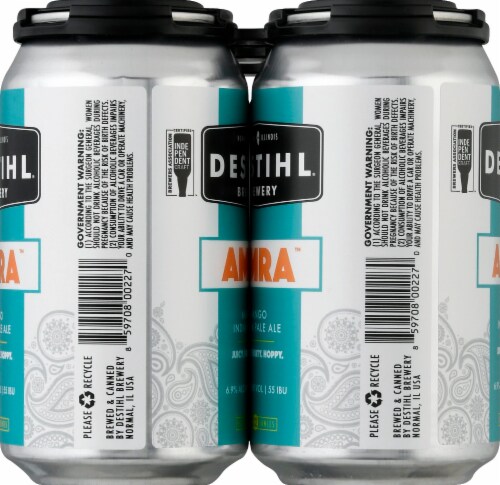 DESTIHL Brewery Amra Mango India Pale Ale Craft Beer Perspective: left