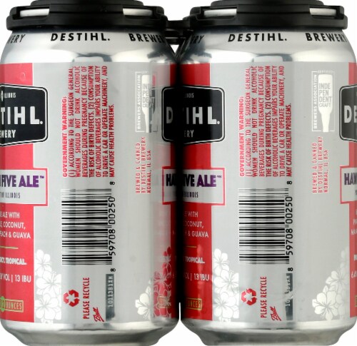 DESTIHL Brewery Hawaii Five Ale Perspective: left