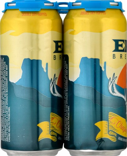 Epic Brewing Co. Chasing Ghosts Double Hazy India Pale Ale Craft Beer Perspective: left