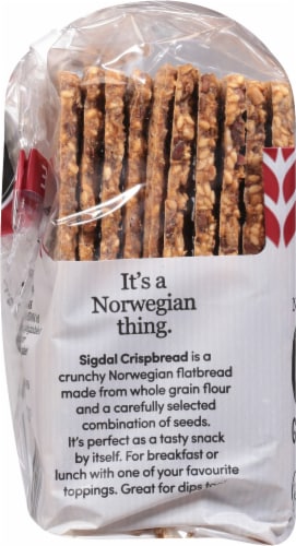 Sigdal Bakeri Gluten Free Oats Norwegian Wholegrain Crispbread Perspective: left