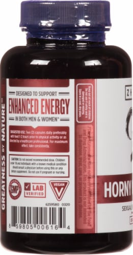 Zhou® Horny Goat Weed Vitamin Supplements Perspective: left