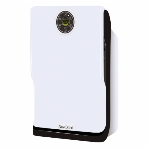 NuvoMed Floor Standing Hepa Filter Air Purifier Perspective: left