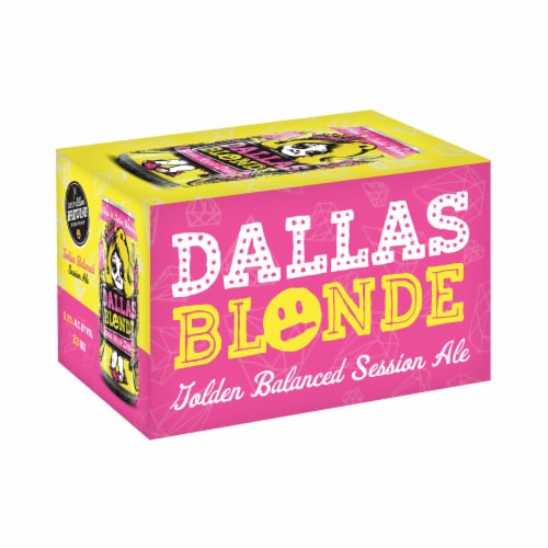 Deep Ellum Brewing Co Dallas Blonde Beer Perspective: left