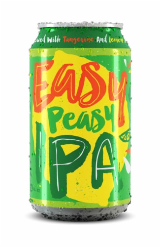Deep Ellum Brewing Co Easy Peasy IPA Beer Perspective: left
