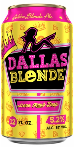 Deep Ellum Dallas Blonde Craft Beer 12 cans / 12 fl oz Perspective: left