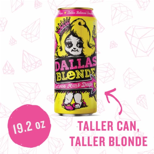 Deep Ellum Brewing Co Dallas Blonde Ale Craft Beer Single Can Perspective: left