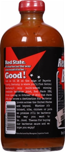 Red State Kentucky Small Batch BBQ Sauce Perspective: left