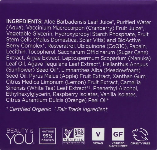 Andalou Naturals BioActive 8 Berry Enzyme Mask Perspective: left