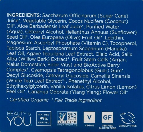 Andalou Naturals Lemon Sugar Facial Scrub Perspective: left