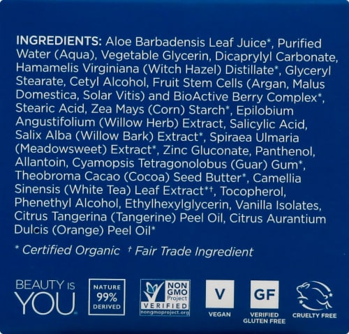 Andalou Naturals Clarifying Recovery Cream Perspective: left
