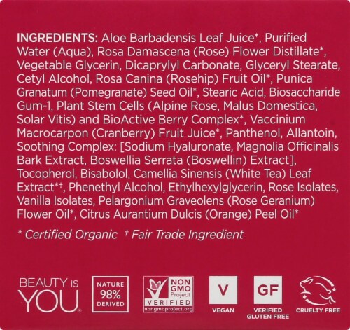 Andalou Naturals 1000 Roses Rosewater Mask Perspective: left