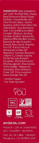 Andalou Naturals 1000 Roses Absolute Serum Perspective: left