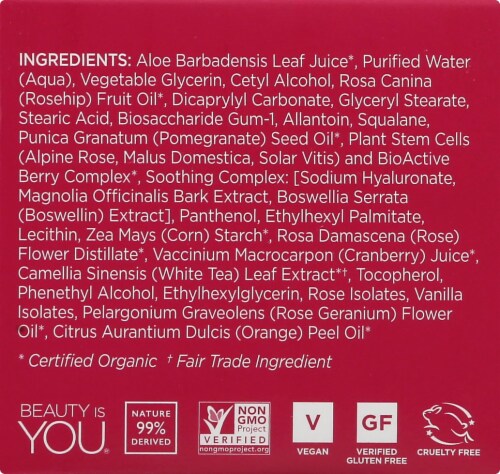 Andalou Naturals 1000 Roses Beautiful Day Cream Perspective: left