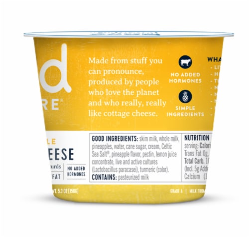 Good Culture Simply Pineapple Cottage Cheese Perspective: left