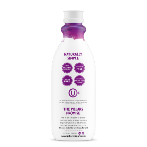 Pillars® Mixed Berry Drinkable Greek Yogurt Perspective: left