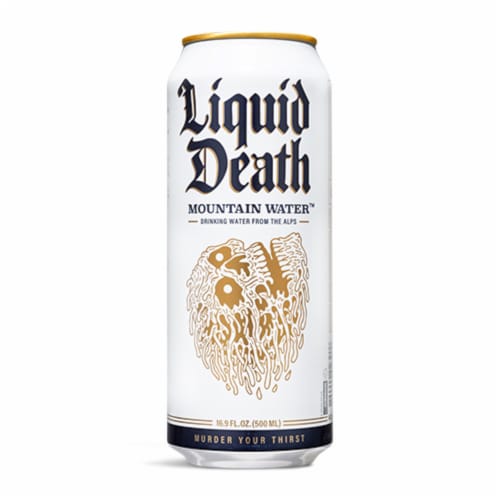 Liquid Death Mountain Water Perspective: left