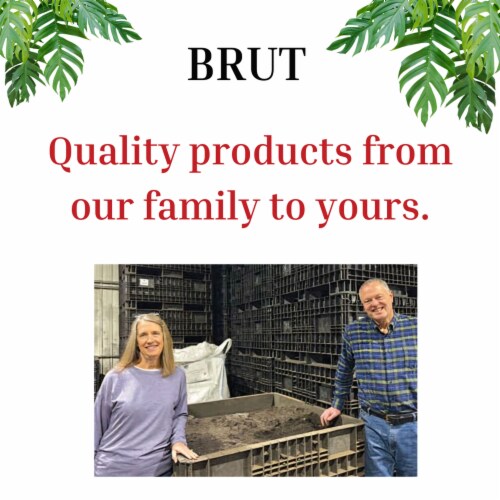 Brut Worm Farms Super Soil All Purpose Rich Dark Blend Natural Organic Soil Perspective: left