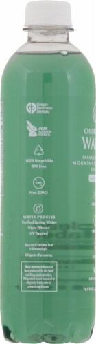 Chlorophull Water® Purified Spring Vitamin Enhanced Bottled Water Perspective: left