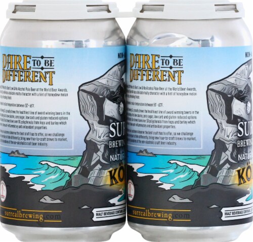 Surreal Brewing Company Natural Bridges Kolsch Style Flavored Hard Beverage Perspective: left