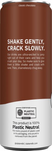 Slate Milk® Chocolate Ultra-Filtered Milk Perspective: left
