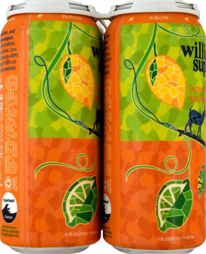 Willie’s Superbrew Juicy-Hazy-Hoppe Hard Seltzer with Real Fruit