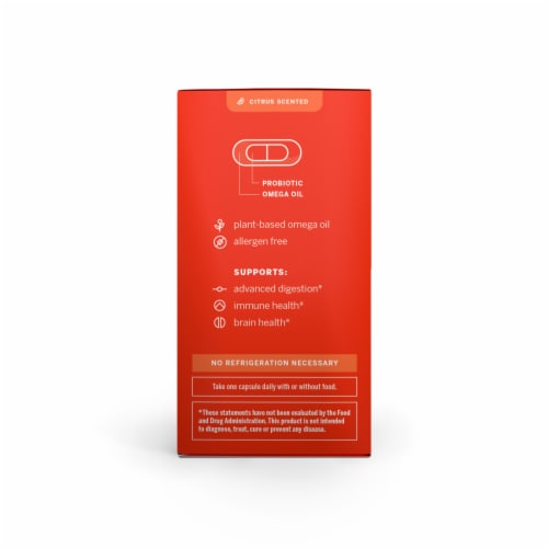 Nouri® Digestive Health Probiotic Capsules Perspective: left