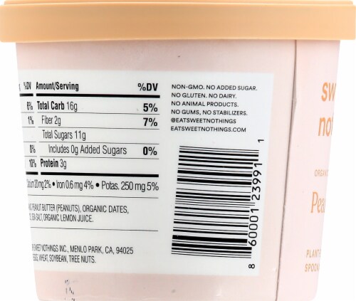 Sweet Nothings Organic Peanut Butter Plant-based Frozen Snack Cup Perspective: left