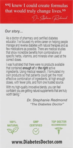 Diabetes Doctor™ Carb & Sugar Blocker™ Dietary Supplement Capsules Perspective: left