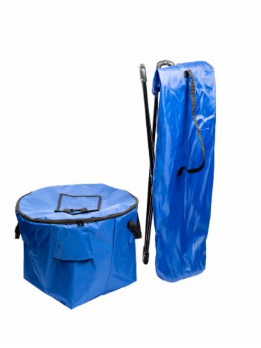 20 lb Capacity Insulated Chest Cooler with Stand and Carry Bag Perspective: left