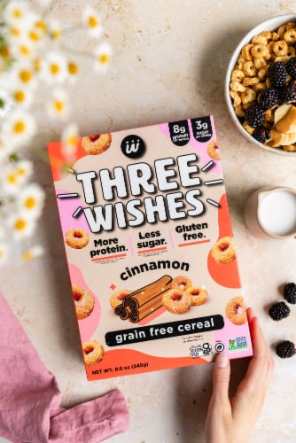 Three Wishes Cinnamon Cereal Perspective: left
