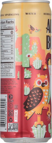 Aura Bora Herbal Cactus Rose Flavored Sparkling Water Can Perspective: left