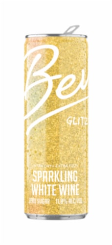 Bev Glitz White Blend California Sparkling Wine Perspective: left
