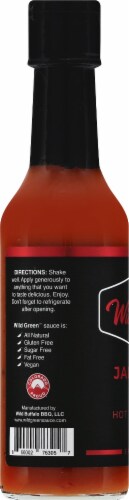 Wild Green Jalapeno Red Hot Table Sauce Perspective: left